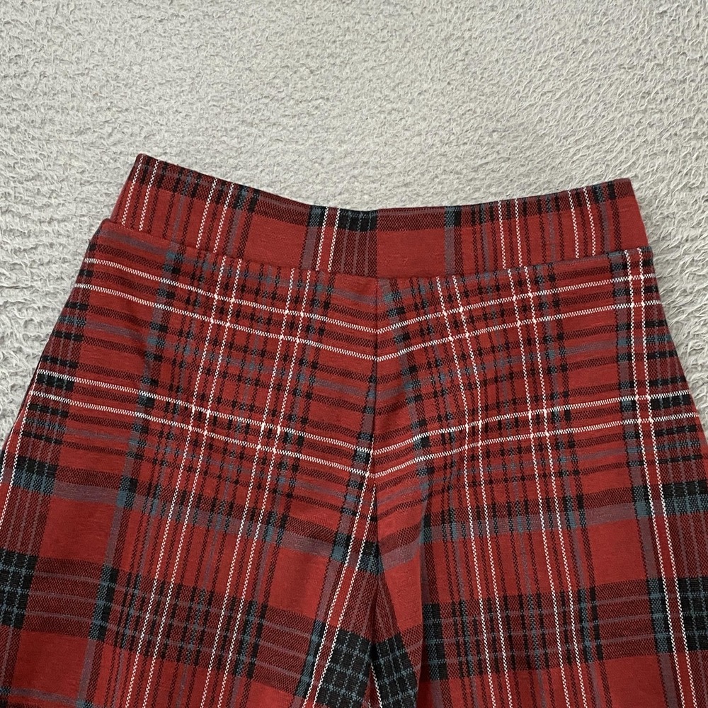 Hollister Skort Womens‎ Small Ultra High Rise Red Plaid Wrap Academia Shorts - Picture 13 of 16